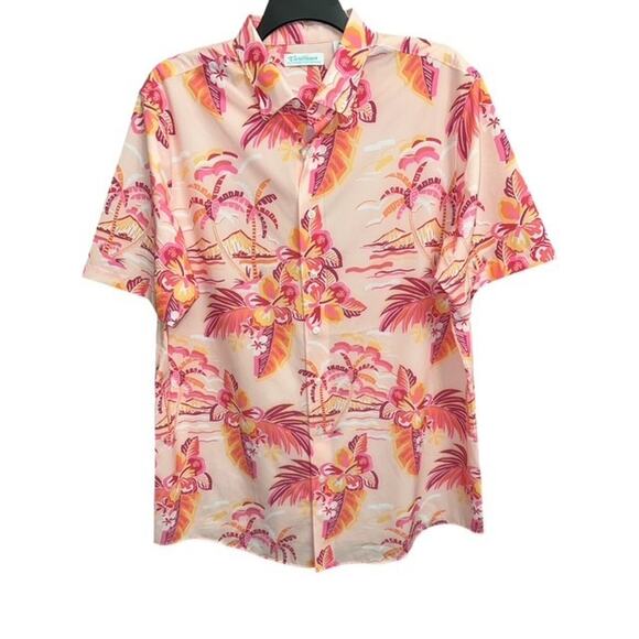 Caribbean XLT Shirt Pink Isle Breeze Performance Wick Roundtree & Yorke XL Tall - Picture 1 of 4